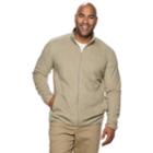 Big & Tall Croft & Barrow&reg; Classic-fit Extra-soft Arctic Fleece Full-zip Pullover, Men's, Size: 3xb, Dark Beige