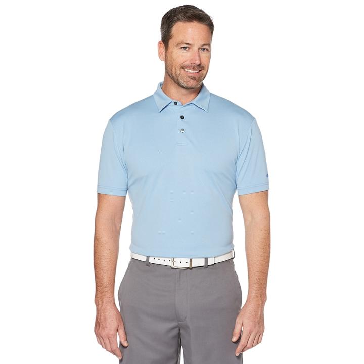 Men's Grand Slam Cool Pass Jacquard Golf Polo, Size: Xxl, Blue