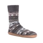 Men's Muk Luks Boot Slippers, Size: L-xl, Dark Grey