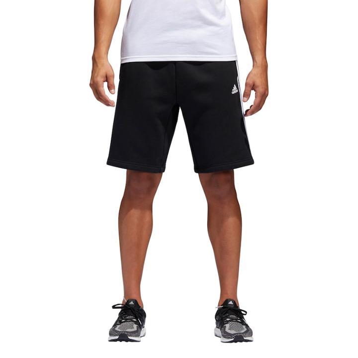 Men's Adidas Essential Fleece Shorts, Size: Large, Black
