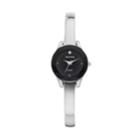 Armitron Women's Diamond Accent Half Bangle Watch - 75/5327bksvk, Size: Small, Grey