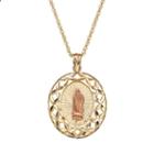 14k Gold Two Tone Our Lady Of Guadalupe Pendant Necklace, Size: 18