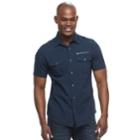 Men's Rock & Republic&reg; Button-down Shirt, Size: Large, Dark Blue
