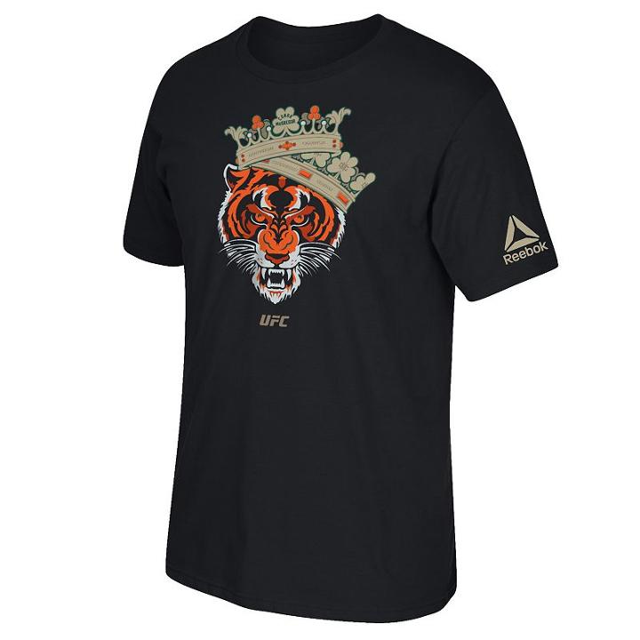 Youth Reebok Ufc Connor Mcgregor Tiger King Tee, Kids Unisex, Size: Large, Black