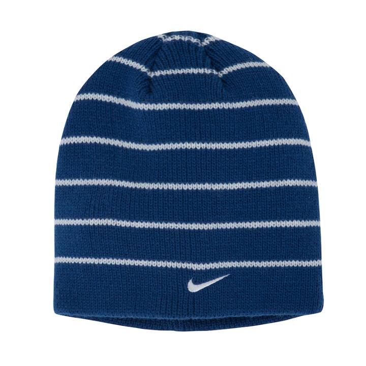 Nike Striped Beanie - Boys, Size: 8-20, Blue (navy)