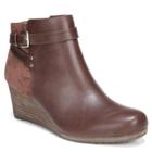 Dr. Scholl's Double Women's Wedge Ankle Boots, Size: 11 Wide, Brown