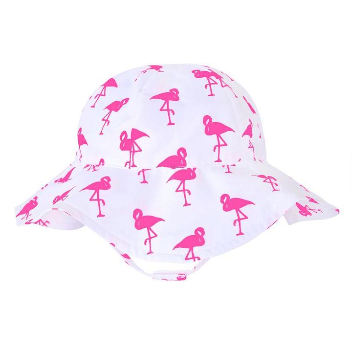 Baby Girl Jumping Beans® Flamingo Sun Hat, Size: 6-18months, Pink
