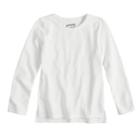 Girls 4-10 Jumping Beans&reg; Solid Long Sleeve Tee, Size: 10, White