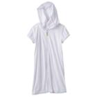 Girls 4-16 So&reg; French Terry Swimsuit Cover-up, Size: 6x, White