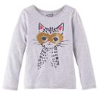 Girls 4-10 Jumping Beans&reg; Animal Tee, Size: 4, Light Grey