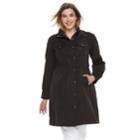 Plus Size Apt. 9&reg; Soft Anorak Jacket, Women's, Size: 2xl, Black