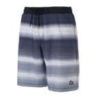 Men's Rbx Striped Performance Swim Trunks, Size: Xl, Grey