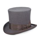 Men's Scala Wool Felt Top Hat, Size: Large, Grey