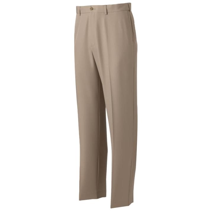 Big & Tall Grand Slam Solid Performance Golf Pants, Men's, Size: 54x32, Dark Beige