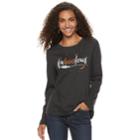 Women's Sonoma Goods For Life&trade; Graphic Crewneck Tee, Size: Xl, Black