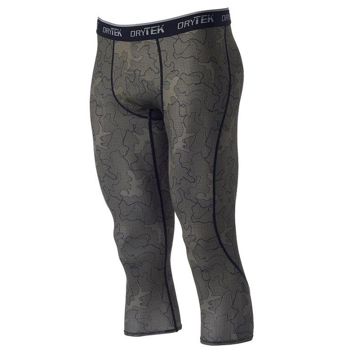 Men's Tek Gear&reg; Dry Tek Baselayer 3/4 Pants, Size: Medium, Med Green