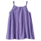 Girls 4-10 Jumping Beans&reg; Lace Panel Tank Top, Girl's, Size: 7, Med Purple