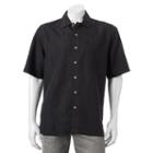 Men's Batik Bay Silk Blend Button-down Shirt, Size: Small, Black