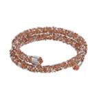 Beaded Coil Bracelet, Women's, Brown