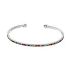 City Rox Multicolor Cubic Zirconia Cuff Bracelet, Women's