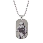 Star Wars Stainless Steel Stormtrooper Dog Tag Necklace, Boy's, White