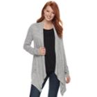 Women's Apt. 9&reg; Brushed Flyaway Cardigan, Size: Small, White