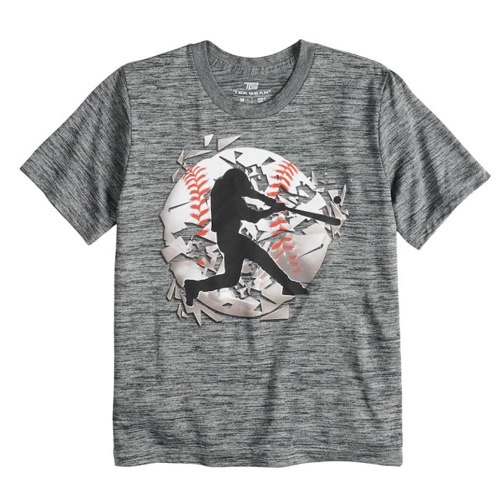 Boys 8-20 Tek Gear&reg; Ball Crusher Tee, Size: Small, Grey