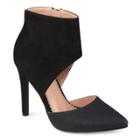 Journee Collection Zinia Women's Ankle Cuff High Heels, Size: Medium (10), Black