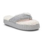 Women's Dearfoams Mixed Print Foam Slippers, Size: Large, Grey