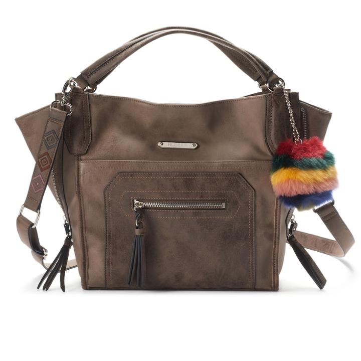 Rosetti Benita Side-zip Satchel, Women's, Med Brown
