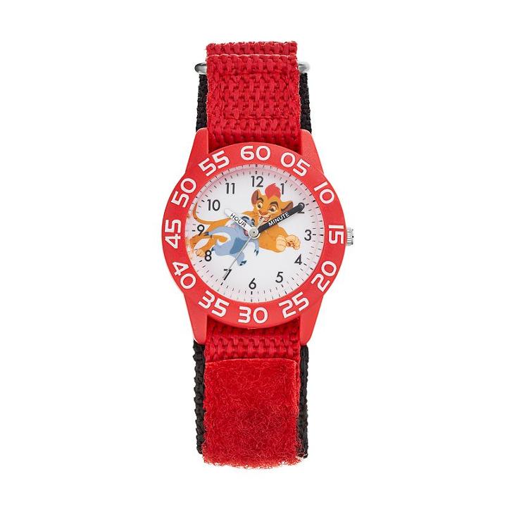 Disney's The Lion Guard Kion & Bunga Kids' Time Teacher Watch, Adult Unisex, Red