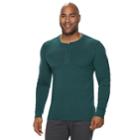 Big & Tall Sonoma Goods For Life&trade; Supersoft Modern-fit Henley, Men's, Size: Xl Tall, Med Blue