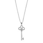 Lc Lauren Conrad Long Skeleton Key Pendant Necklace, Women's, Silver
