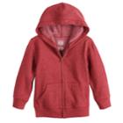 Toddler Boy Jumping Beans&reg; Softest Fleece Zip Hoodie, Size: 3t, Dark Red