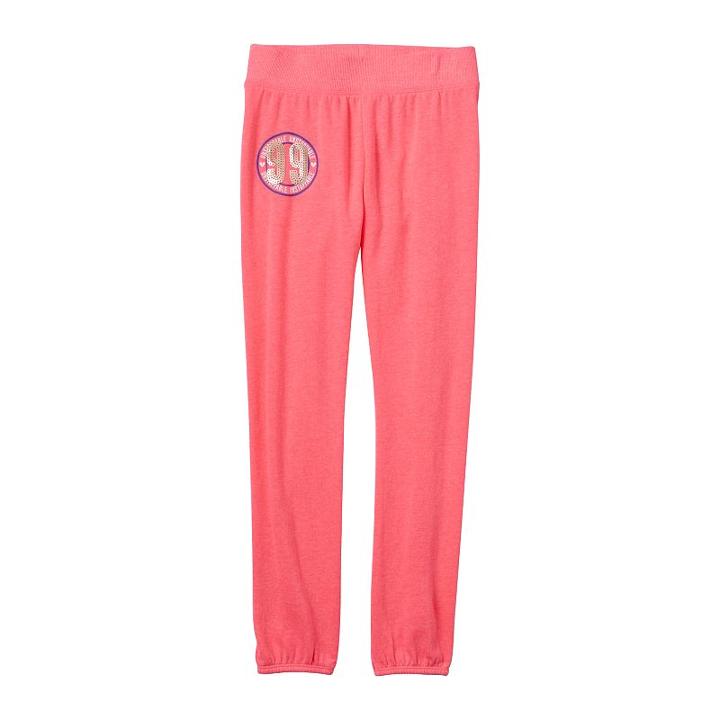 Girls 7-16 & Plus Size So&reg; French Terry Graphic Jogger Pants, Girl's, Size: 18 1/2, Brt Pink