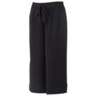 Juniors' Joe B Tie-front Culottes, Girl's, Size: Small, Black