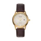 Citizen Eco-drive Men's Leather Watch - Aw1232-04a, Brown