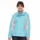 Women's Free Country Lightweight Colorblock Ripstop Jacket, Size: Small, Turquoise/blue (turq/aqua)