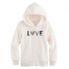 Girls 4-10 Jumping Beans&reg; Hooded Plush Pullover, Size: 6x, White Oth