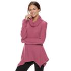 Women's Sonoma Goods For Life&trade; Supersoft Waffle Tunic, Size: Large, Pink
