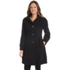 Women's Fleet Street Pleated Wool Blend Jacket, Size: 6, Black