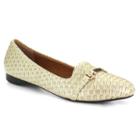 Seven7 Gigi Women's Buckle Flats, Size: 8.5, Natural