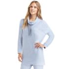 Women's Cuddl Duds Fleece Lounge Tunic, Size: Xsml Av/rg, Med Blue