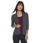 Women's Apt. 9&reg; Ribbed Peplum Cardigan, Size: Large, Med Grey
