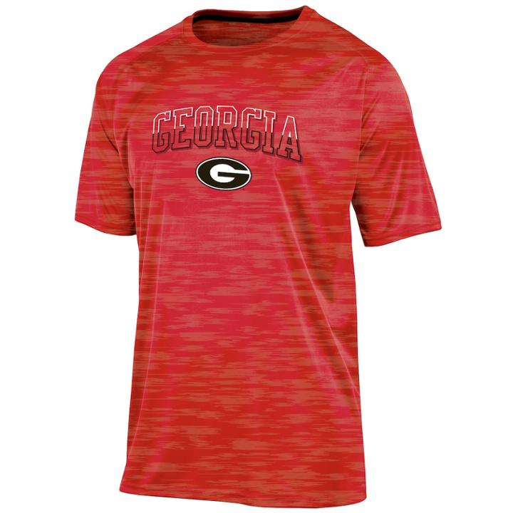Men's Champion Georgia Bulldogs Embossed Tee, Size: Large, Red