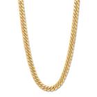 Everlasting Gold 10k Gold Miami Cuban Link Curb Chain Necklace - 22 In, Women's, Size: 22, Yellow