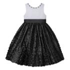 Girls 7-16 American Princess Rhinestone Neck Wavy Textured Skirt Dress, Girl's, Size: 12, Ovrfl Oth