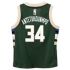 Boys 4-7 Milwaukee Bucks Road Giannis Antetokounmpo Replica Jersey, Size: L 7, Green Oth