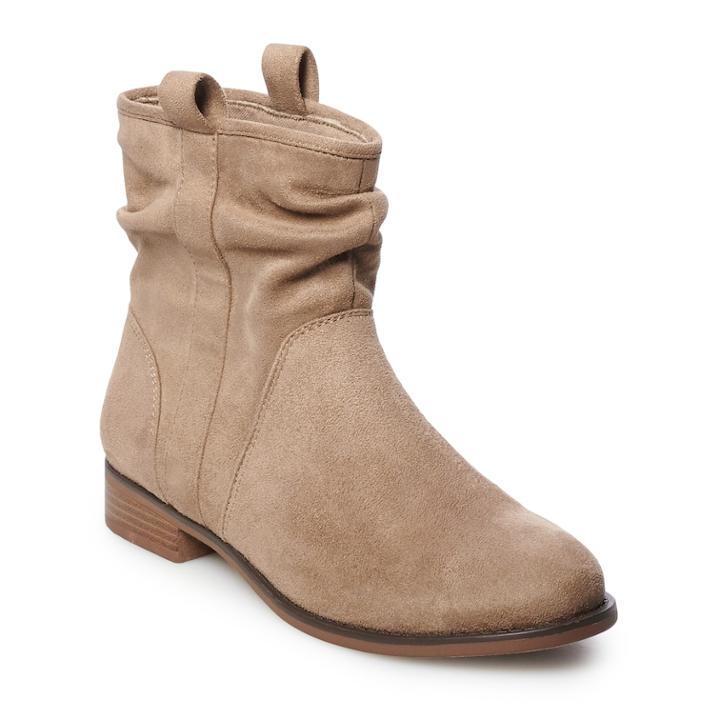 So&reg; Tupelo Women's Ankle Boots, Size: 9.5, Dark Beige