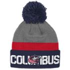 Adult Reebok Columbus Blue Jackets Cuffed Pom Knit Hat, Grey